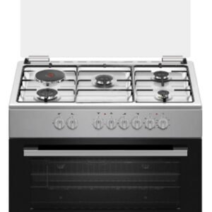 CUISINIERE HAIER MIXTE 5FEUX 90X60 4F A GAZ 1FEUX ELECTRIQUE INOX HCR6041EGS2