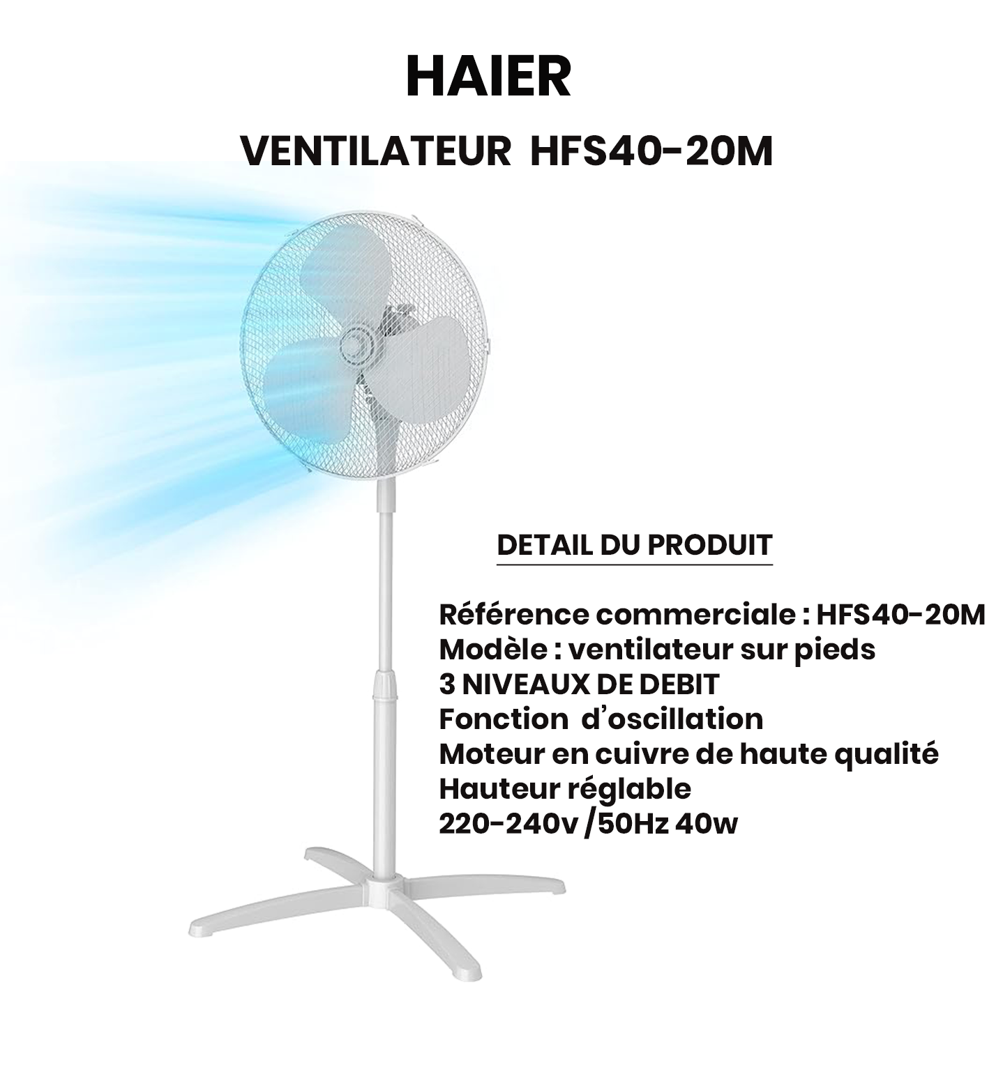 VENTILATEUR HFS40-20M
